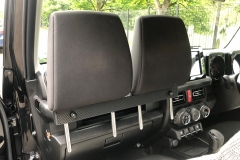 Backrest Bracket with front headrests inserted