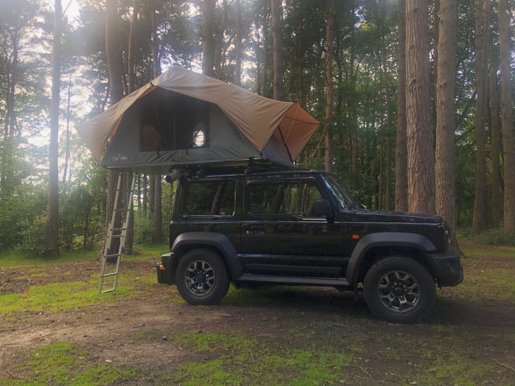 Suzuki Jimny Roof Tent Camping In The Woods – Geordie Jimny