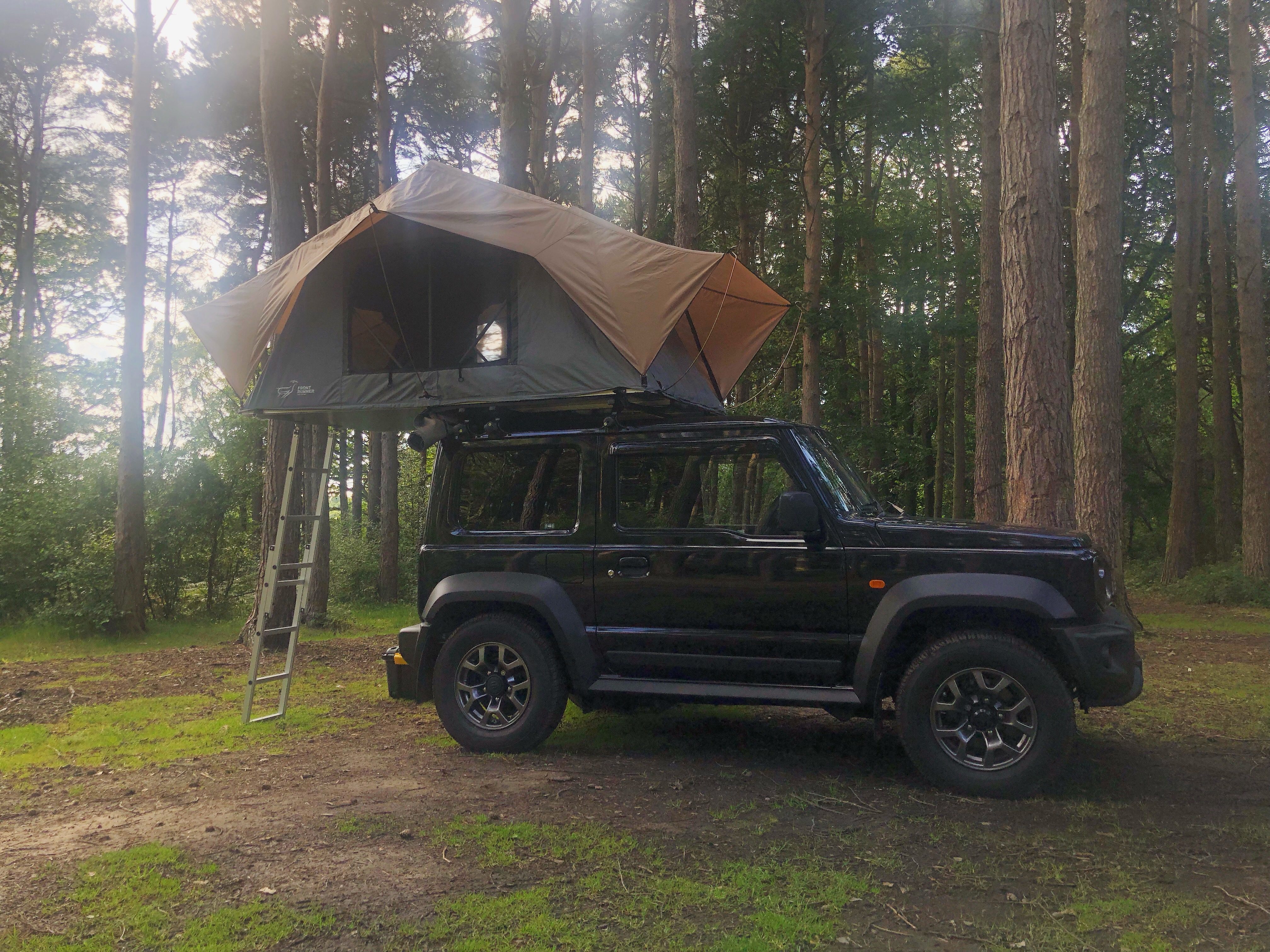 Suzuki Jimny Roof Tent Camping in the Woods