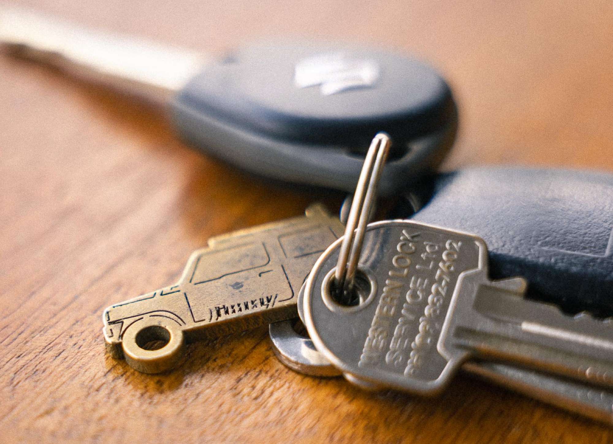 Key ring gift from a customer