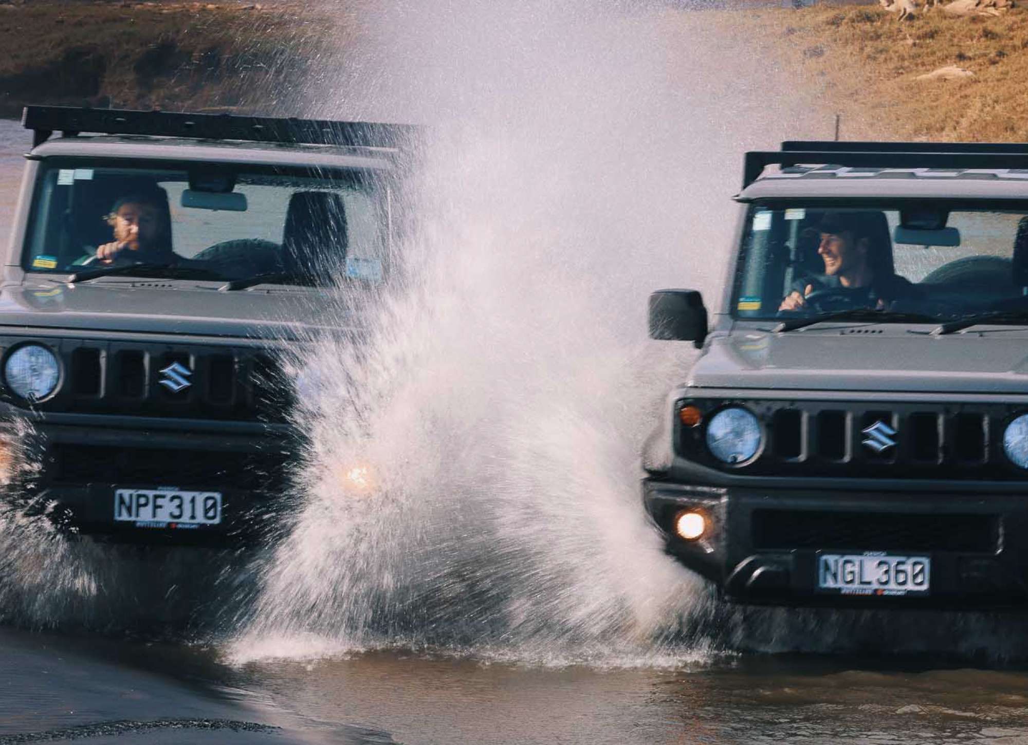 Paul and Tom off-roading