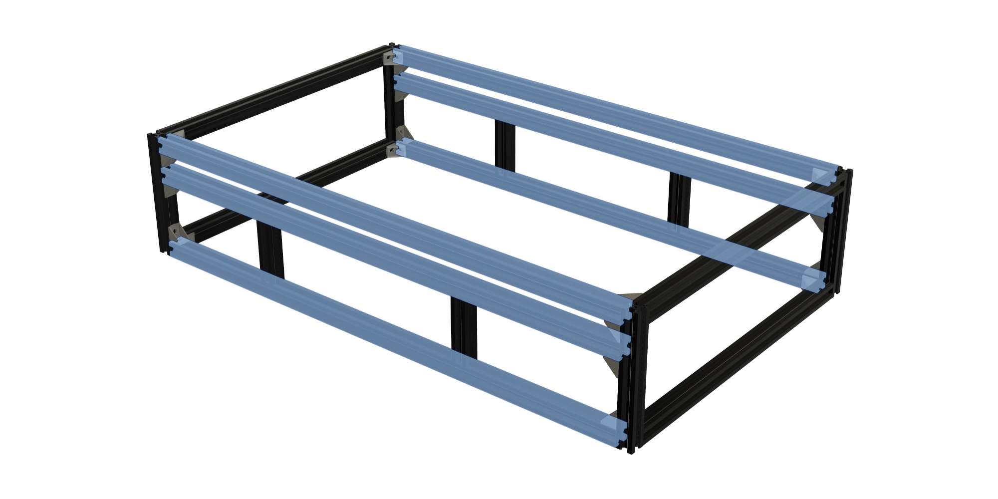 6 x 680mm lengths of 20/20 Aluminium Extrusion
